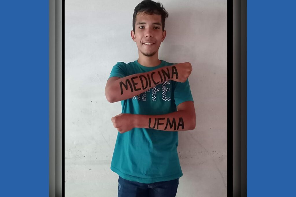 Estudante aprovado no curso de medicina da UFMA por cota