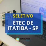 Etec de Atibaia - SP publica edital de processo seletivo