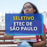 Etec de São Paulo - SP divulga novo edital de