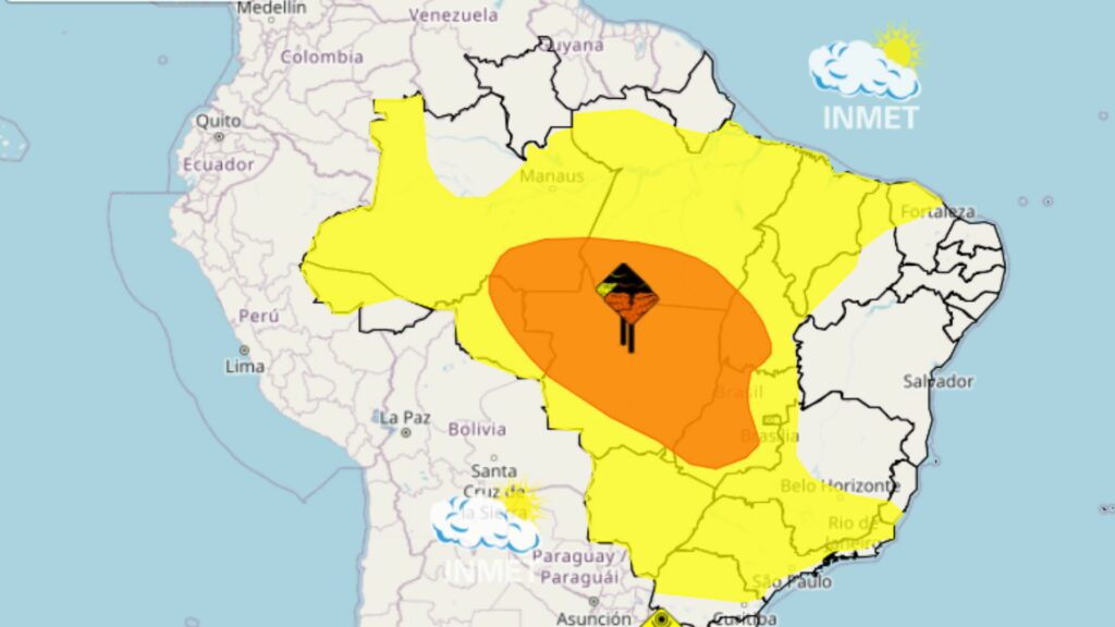 INMET emite novo alerta amarelo para os 217 municípios do