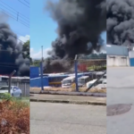 Incêndio atinge garagem de ônibus escolar no interior de SP;