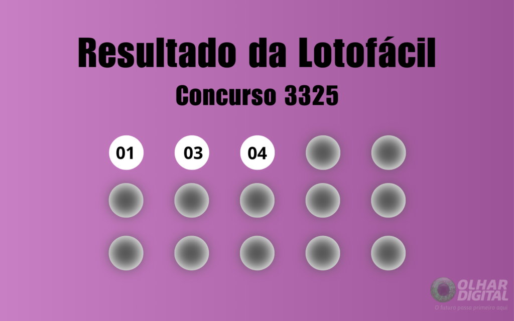 Lotofácil 3325: veja resultado de hoje, quinta-feira (20)