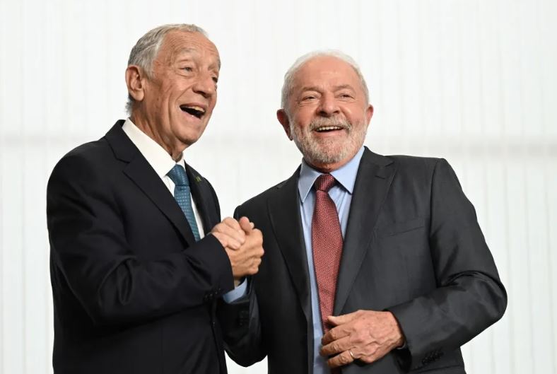 Lula se reúne com presidente de Portugal no Palácio do