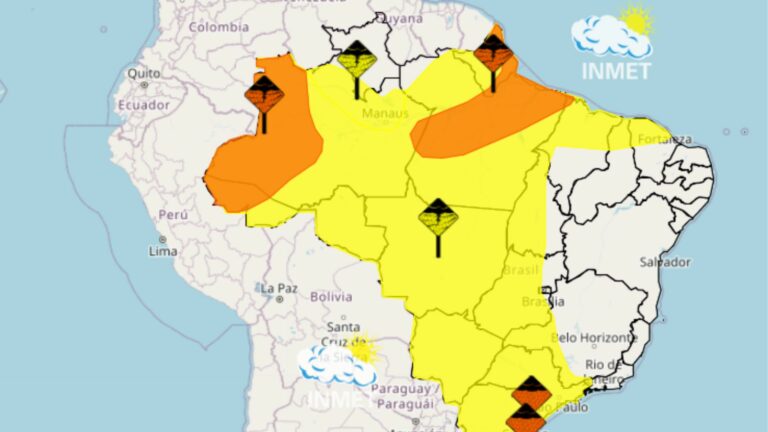 MA tem novos alertas para chuvas e trovoadas até sexta