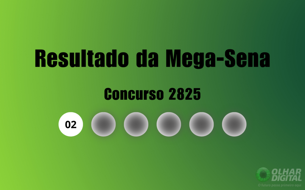 Mega-Sena 2825: veja resultado de hoje, quinta-feira (6)