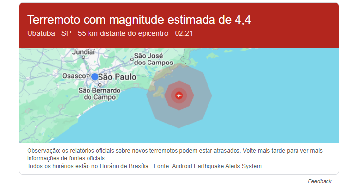 Moradores de São Paulo e Rio de Janeiro recebem alerta