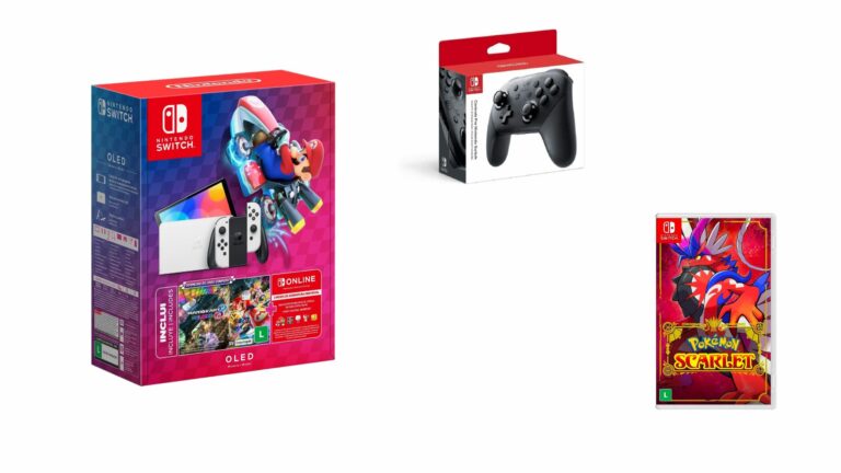 Ofertas do dia: Nintendo Switch, games e acessórios com até