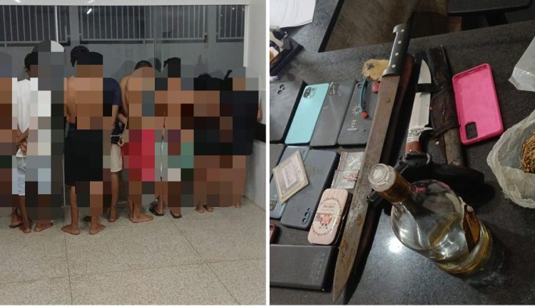 Oito pessoas são detidas por porte ilegal de arma de