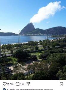 Paes brinca com foto de nuvem em cima do Pão