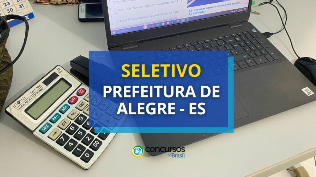 Prefeitura de Alegre - ES anuncia edital de seletivo simplificado