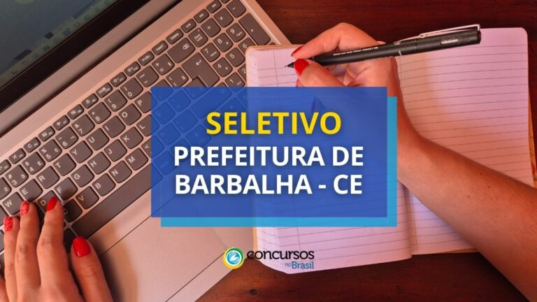 Prefeitura de Barbalha - CE paga até R$ 8,5 mil