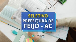 Prefeitura de Feijó - AC abre edital de seletivo na