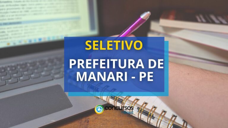 Prefeitura de Manari - PE: edital com 23 vagas imediatas