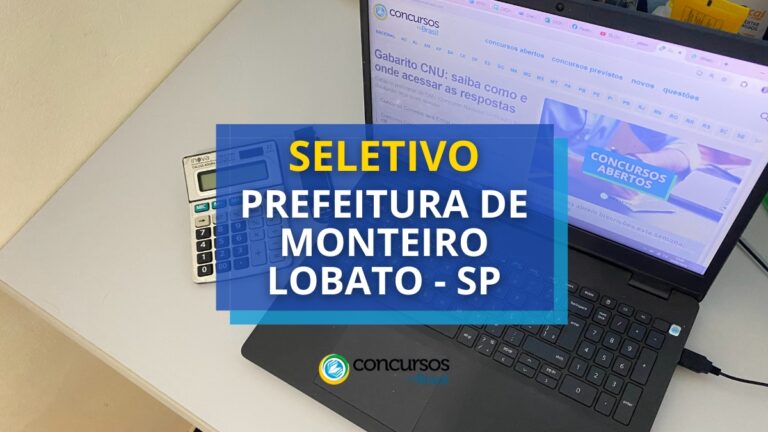 Prefeitura de Monteiro Lobato - SP divulga vagas em novo