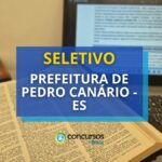 Prefeitura de Pedro Canário – ES abre vagas em novo