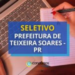 Prefeitura de Teixeira Soares - PR: até R$ 4,8 mil