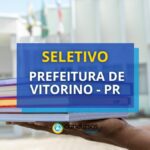 Prefeitura de Vitorino - PR: seletivo para Monitor de Ônibus