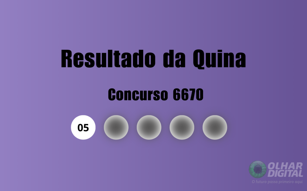 Quina 6670: veja resultado de hoje, sexta-feira (28)