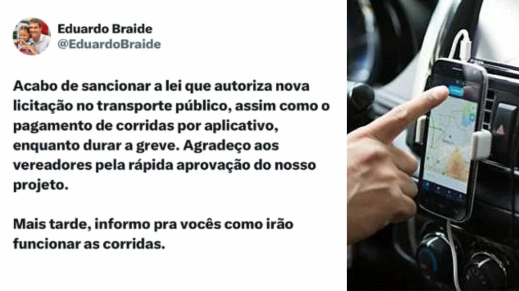 Sancionada lei que autoriza pagamento de corridas por app