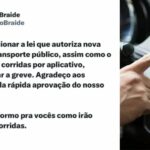 Sancionada lei que autoriza pagamento de corridas por app