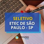 Seletivo Etec de São Paulo