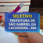 Seletivos Prefeitura de São Gabriel da Cachoeira – AM abre