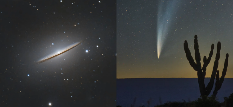 Sombreiro e Cometa nas Imagens Astronômicas da Semana