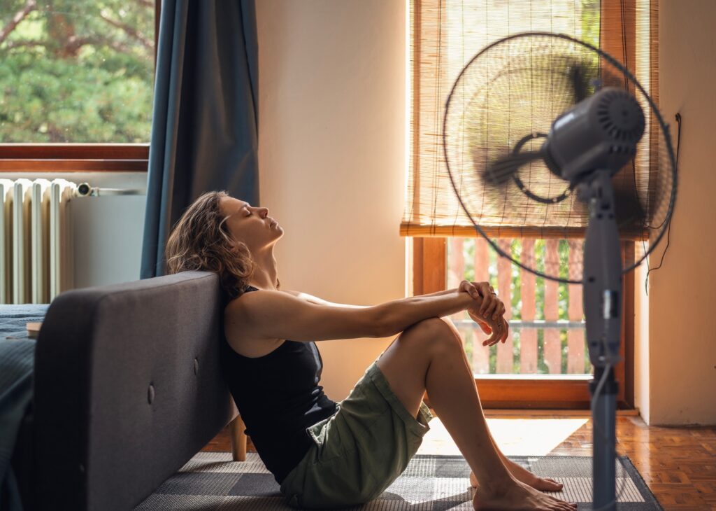 Ventiladores não devem ser usados em dias de muito calor,