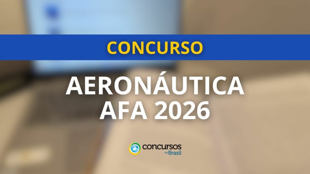 Aeronáutica AFA 2026 abre 50 vagas para nível médio