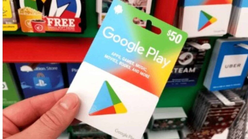 Como resgatar um código ou gift card na Google Play