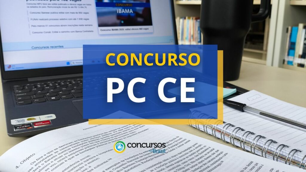 Concurso PC CE Delegado: 300 vagas; inicial de R$ 22