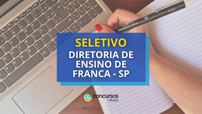 Edital Diretoria de Ensino de Franca