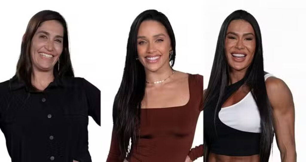 Enquete BBB 25: Daniele Hypolito, Eva e Gracyanne Barbosa, quem