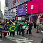 Flopou! Ato esvaziado em Nova York tem live de Bolsonaro: