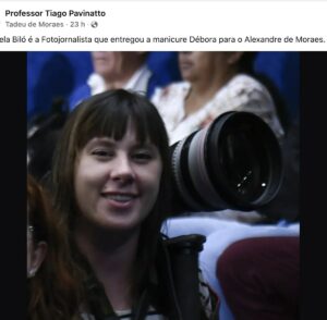 Fotógrafa que fez a foto da cabeleireira bolsonarista pichando estátua