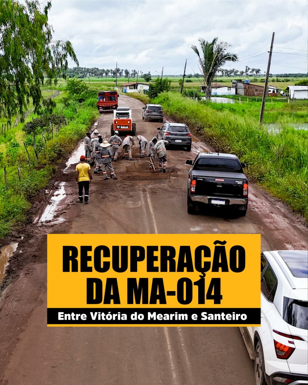 Governo segue atuando para aprimorar tráfego de veículos na MA-014,