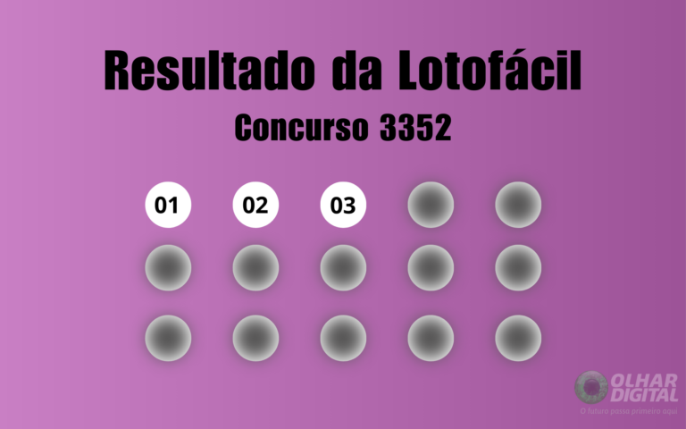 Lotofácil 3352: veja resultado de hoje, quarta-feira (26)