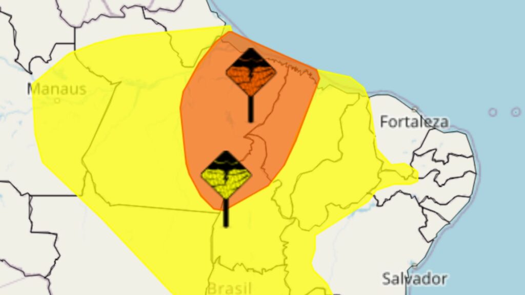 MA segue em alerta laranja e amarelo nesta sexta (21)