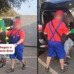 “Mario, Luigi e Yoshi“ prendem criminoso durante o Carnaval de