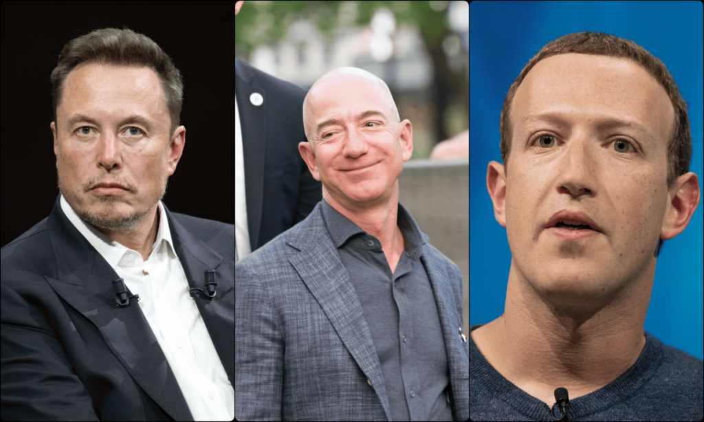 Musk, Bezos ou Zuckerberg? Os bilionários que mais perderam com