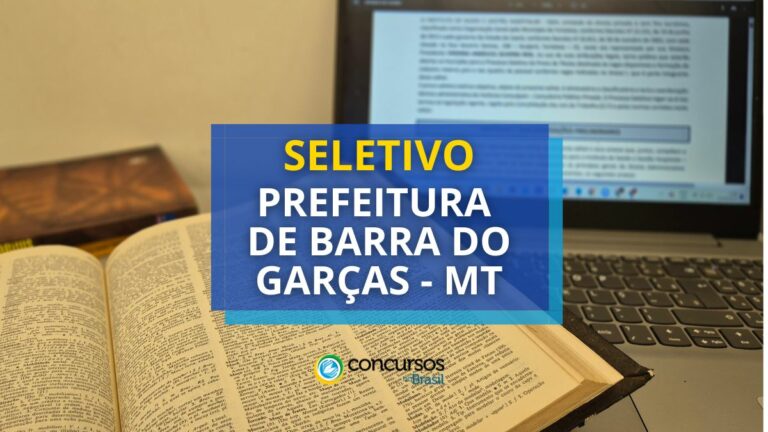 Prefeitura de Barra do Garças – MT: mensais de R$