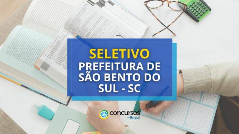 Prefeitura de São Bento do Sul – SC abre vaga;