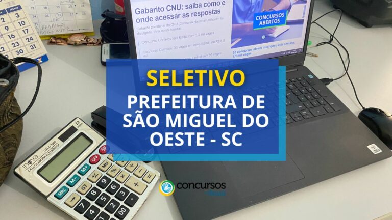 Prefeitura de São Miguel do Oeste – SC abre processo
