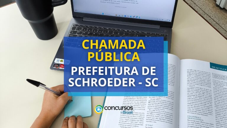 Prefeitura de Schroeder – SC divulga nova chamada pública