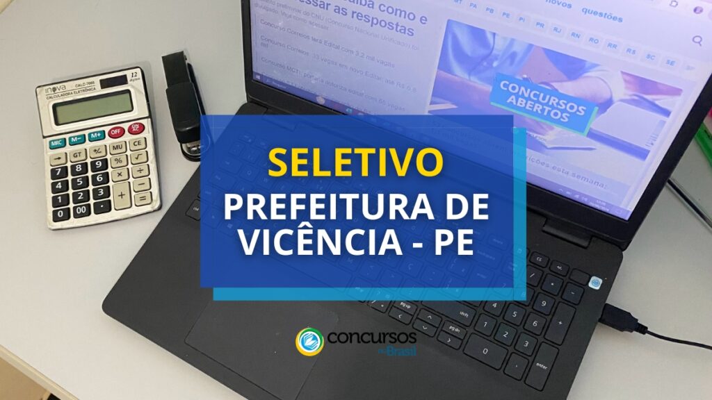 Prefeitura de Vicência - PE abre seletivo para a área