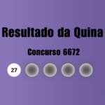 Quina 6672: veja resultado de hoje, quarta-feira (5)