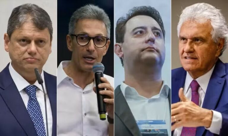 Tarcísio, Ratinho e Caiado comentam, Zema e Castro não: as