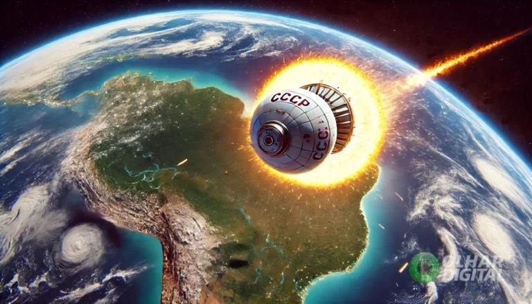 Brasil pode ser atingido por espaçonave desgovernada de meia tonelada