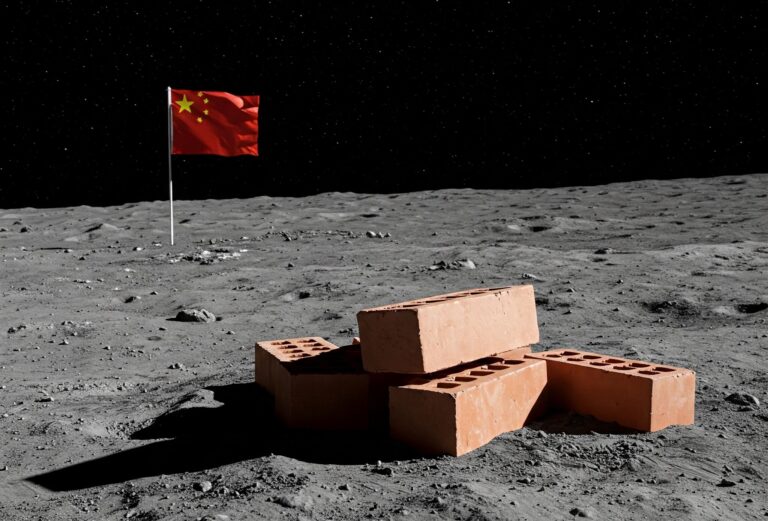 China quer construir base na Lua com tijolos de poeira