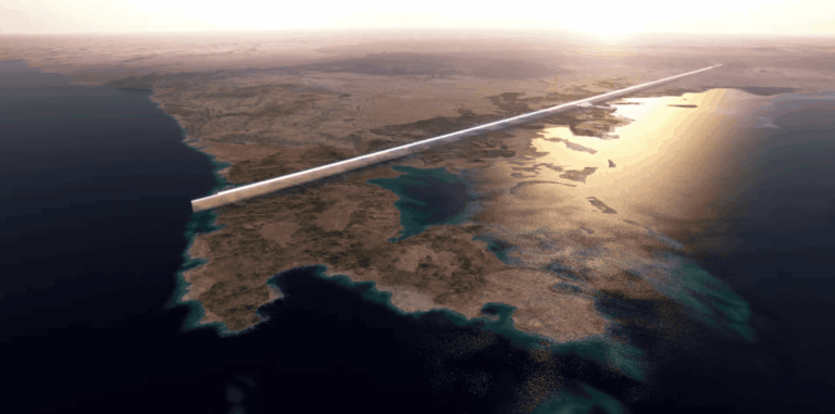 Cidade saudita futurista de trilhões ainda nem existe, mas já